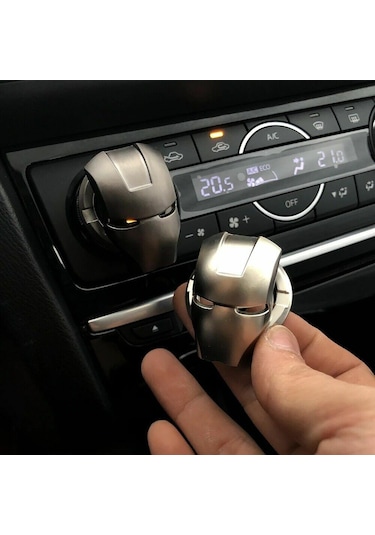 Start Stop Klima Düğme Buton Koruyucu Füme Metal