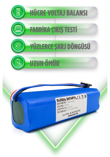 Dreame F9 Uyumlu Batarya 7000mah