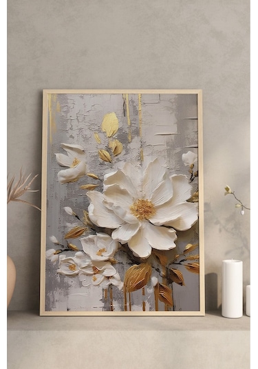 Ahşap Çerçeveli Mdf Tablo Seti Salon Ve Oturma Odası Için Çt3100 42 X 62