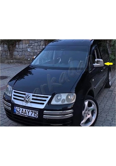 Vw Caddy Krom Ayna Kapağı 2004-2014 2 Parça Abs Krom