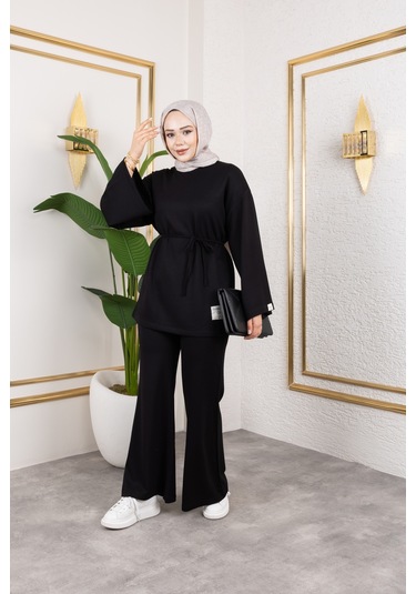 Mevsimlik Modal Kumaş Takım - T114 Siyah