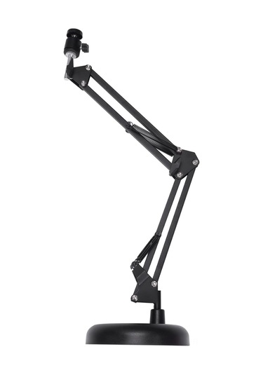 Moveevo Yükseltilebilir Dairesel Tabanlı Web Kamerası Stantı - Abs+alüminyum, 1/4 İnç Vida Adaptörü Ve Telefon Tutucusu Dahil