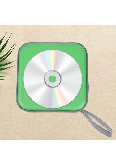 Suntek Cd Kutusu Dvd Saklama Taşıma Çantası Medya Yeşil
