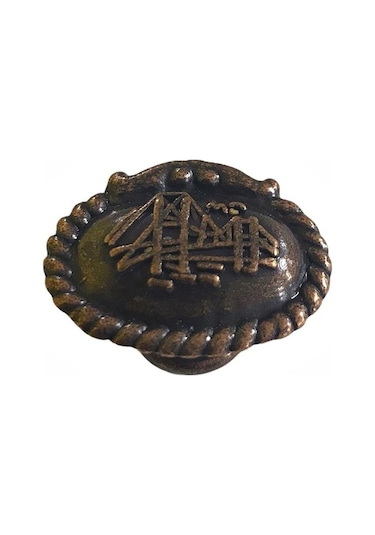 Eymenyapimarket Mobilya Dolap Kulp Düğme Eskitme Tek Vidalı Bakır