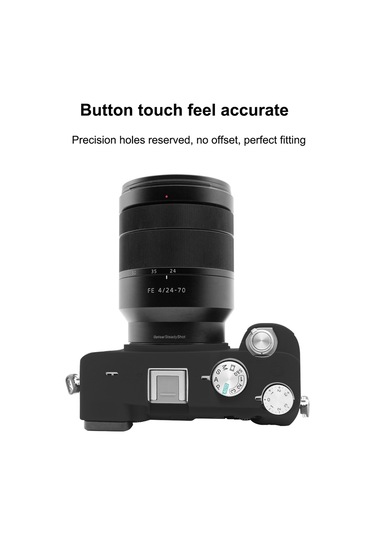 Sony A7c / Ilce-7c İçin Puluz Yumuşak Silikon Koruyucu Kılıf Siyah