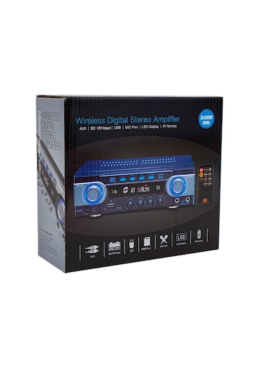 Osawa HD-510 100W USB-SD 2 Mikrofon Giriş St. Mixer Anfi