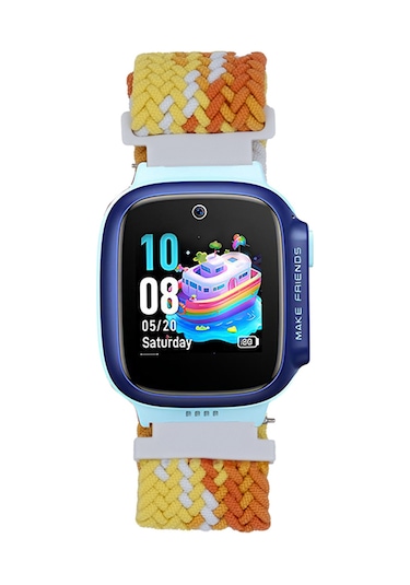 Huawei Gt4 41mm Sbt Krd-139 18mm Çocuklara Özel Örgü Kordon - Sarı