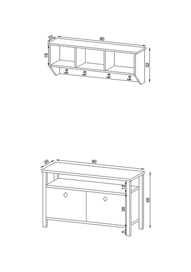 Remy Portmanto Sepet - Beyaz