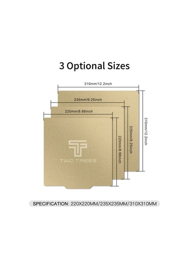 Dofolink 3d Yazıcı Peı Çift Taraflı Mıknatıslı Çelik Taban Pürüzsüz + Mat 220x220mm - Ender 5/pro, Cr 20/pro, Kobra, Aquila, Neptune Ve Diğer Modeller İçin Uyumlu