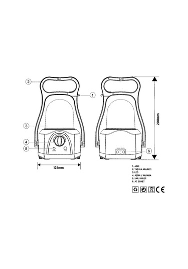 Cata Ct-9950 Abant Gemici El  Feneri