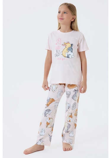 Rolypoly Kız Çocuk Pembe Pijama Takım 5274-49651 Pembe