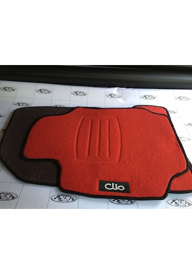 Clio 4 Kırmızı Paspas Mugen Halı Paspas Birebir Kesim