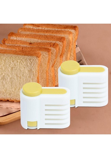 Suntek 2 Parça Dıy Kek Eşitleyici Dilimleme Yapma Sarı Sarı Diğer