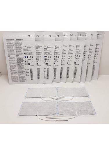 Tens Elektrod Pedi 5x10 Cm Kablolu 4lü Paket 10 Adet