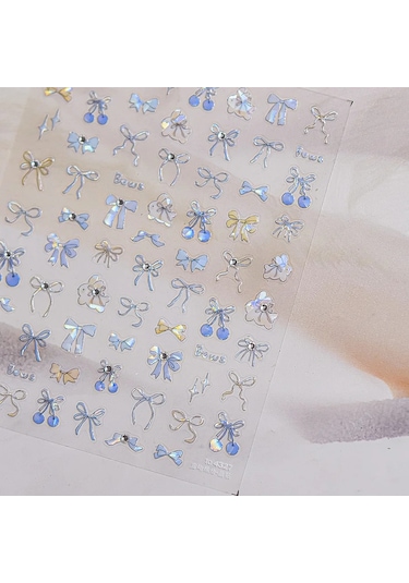 Güzel Kırmızı Meyve Çilek Kiraz Ilmek Aşk Kalp Yıldız İpek Kurdele 5d Nail Art Çıkartmalar Şık Kendinden Yapışkanlı Manikür Çıkartması Amry Yeşil