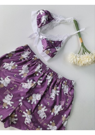 Şortlu Sexy Takım Çok Renkli