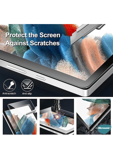 Microsonic Samsung Galaxy Uyumlu Tab S10 Fe Tempered Glass Cam Ekran Koruyucu