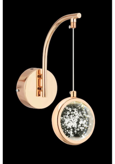 İstanbul Avize Dünya Tekli Gold Ledli Modern Lüx Aplik