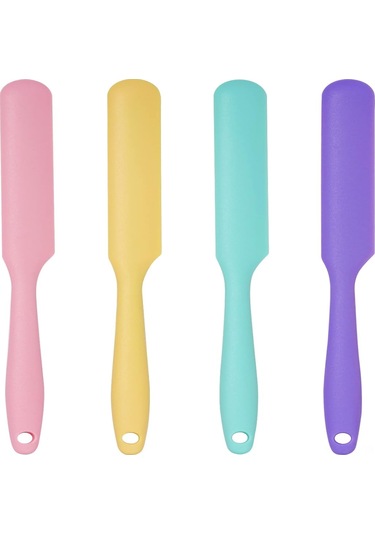 Reedark 4'lü Silikon Spatula Seti: Isı Dayanıklı, Kek Kreması-vaşak-hamur Karıştırıcı, Yapışmaz Esnek, Pastacılık-mutfak Aleti 4 Rastgele Renk Çok Renkli