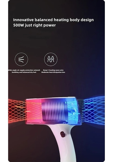 Black Yeni Kablosuz Saç Kurutma Makinesi Yüksek Rüzgar Hızı Kuru