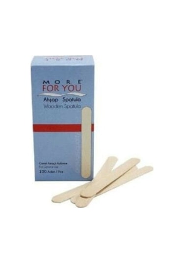 More For You Tek Kullanımlık Ahşap Ağda Spatulası 100'lü