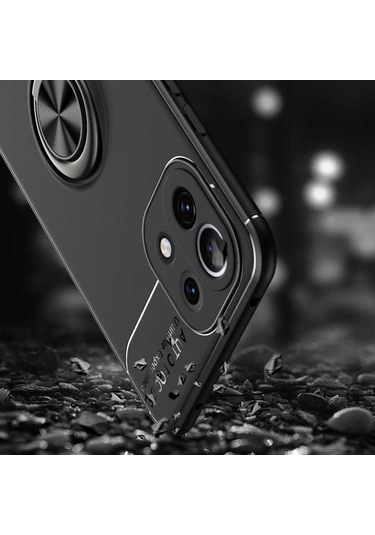 Xiaomi Mi 11 Lite Kılıf Zore Ravel Yüzüklü Silikon Kılıf
