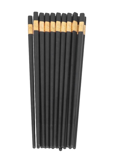 Skycity 24cm Cam Fiberlı 10 Çift Çubuk: Kaymaz Dizayn, Yıkama Makinesine Uygun, Yeniden Kullanılabilir, Metal/kolay Kullanıma Uygun Asya Yemeği Çubukları Diğer