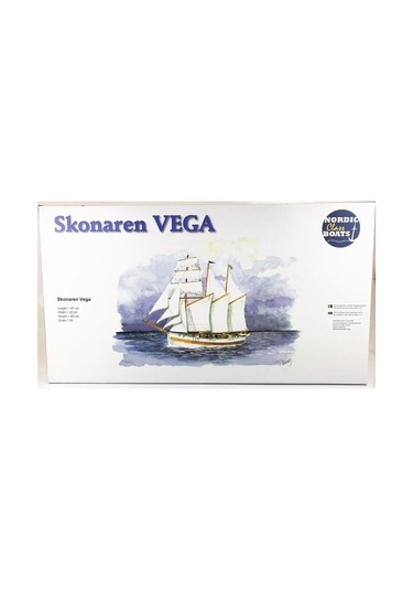 Türk Model 1/35 107 Vega Yelkenli, 87 Cm. Ahşap Model Kiti-55229