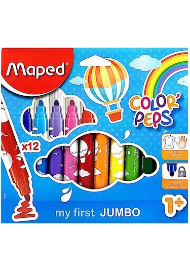 Maped 12 Renk Jumbo Keçeli Kalem