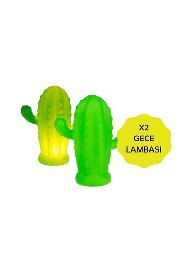 Sıladanal Pilli Silikon Led Işıklı Sevimli Kaktüs Gece Lambası Aydınlatması Diğer