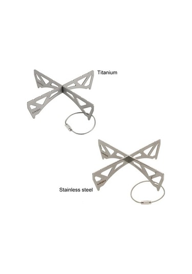 Bloomnest Titanyum/tencere Taşınabilir Reaktör Rafı Paslanmaz Ocak Mini Mekan Lixada İçin Gümüş Dış Çelik Çapraz Buhar Braketi Ayak Pv Gümüş