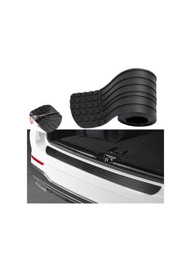Geeksen Siyah Universal Araba Arka Tampon Koruması - Lastik Çizik Koruyucu Ve Çarpışma Önleyici Strip