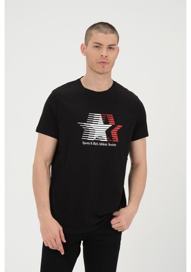 Erkek Basic T-shirt %100 Pamuk Tişört SIYAH