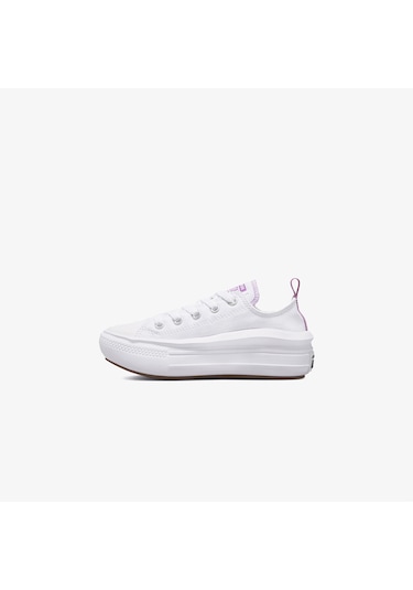 Converse Chuck Taylor All Star Move Canvas Platform Çocuk Beyaz Sneaker Düz 371528c Beyaz