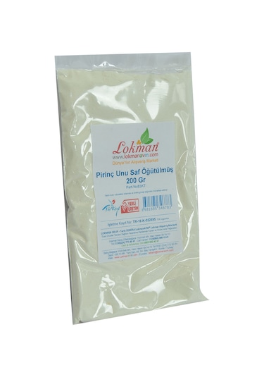 Lokman Avm Saf Öğütülmüş Pirinç Unu 200 G