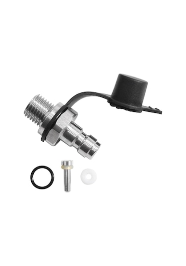 Co2 Enflasyon Konektörü 3/8-24unf Erkek Enflasyon Konektörü Paslanmaz Çelik Soda Su Şişesi Parçaları Contalı