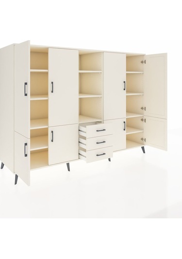 Kronos Dolap 11 Raflı 3 Çekmeceli 8 Kapaklı 220x59x163 Aytaşı-ayt Aytaşı-aytaşı