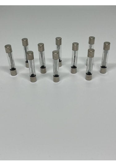 10 Adet 20 Amper 30mm Büyük Boy Cam Sigorta 20a