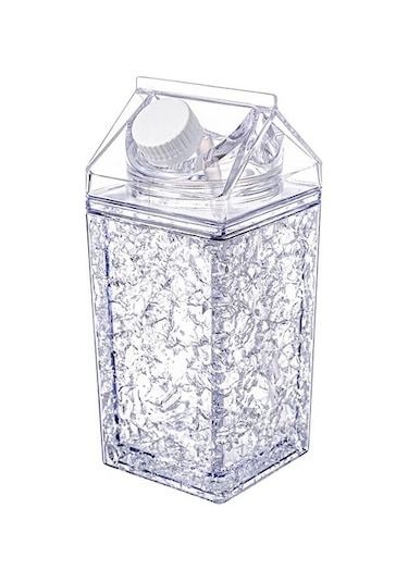 The Everything Store Yaz Aylarında Çift Katmanlı Kalınlaştırılmış Buzdolabı Soğutma Buz Kabı Saman Jel Bataklık Ezilmiş Buz Kabı Jtsjon 1bw-beyaz