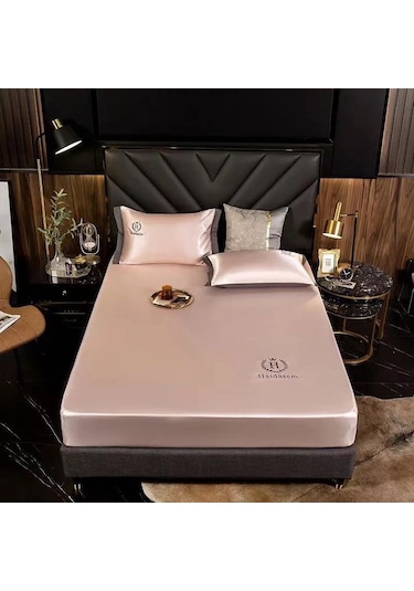 Lemestar Hilton Tek Kişilik Yatak Seti 1.2x2.0m: 4 Mevsim Kullanıma Uygun, Yıkama Uygun, Altı Yönlü Tam Kapama, Gri Mavi, 2 Parça DiğER