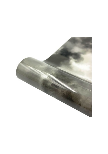 Bulutlar Suluboya Kravat Boya Isı Transferi Vinil Yapmak İşaret Desen Cricut Film 30x 50cm Siyah Ve Gri