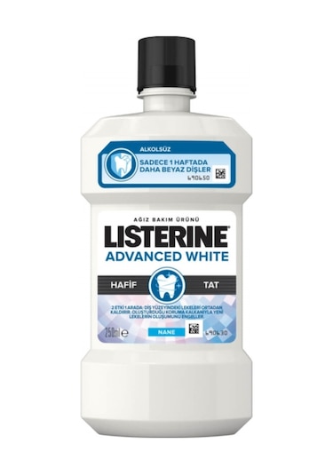 Listerine Advanced White Hafif Tat Ağız Bakım Suyu 250 ML
