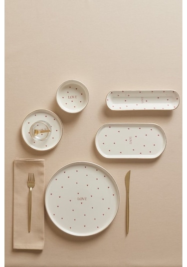 Karaca  Lovin 32 Parça 6 Kişilik Kahvaltı Takımı Gold