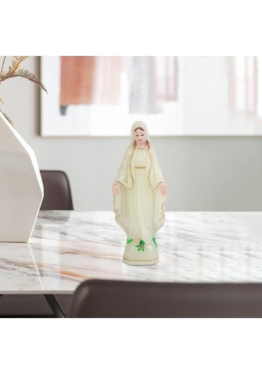 Opulentliving Suntek Kutsal Meryem Heykelcik, 10cm, Karakter Dekorasyonu, Ev Ve Ofis İçin, Mükemmel Hediye 10cm