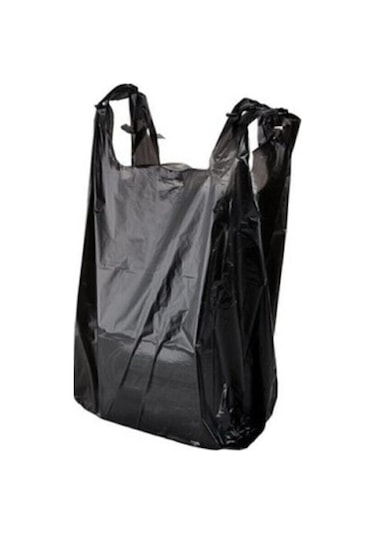 Siyah Atlet Market Poşeti Orta Boy 1 Kg