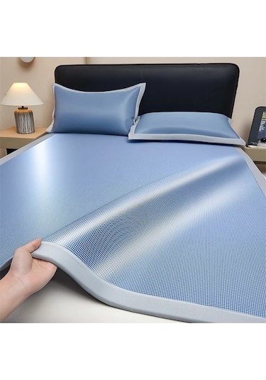 Trendooze Yeşil Soğutucu Mat Ve Yastık Kılıfı 35x78cm, Nefes Alabilir