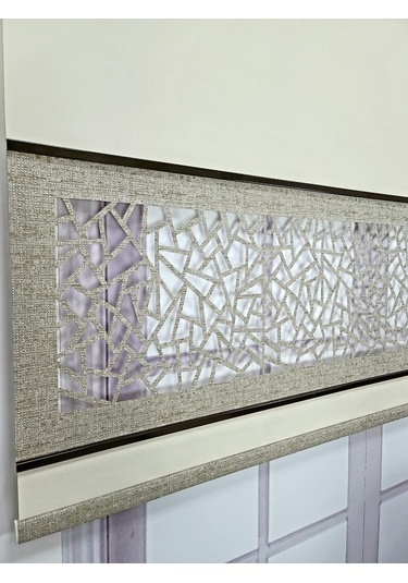 Yeni Nesil Çift Renk Lazer Stor Perde Mat Kalın Kumaşlı Renk Seçenekli Krem