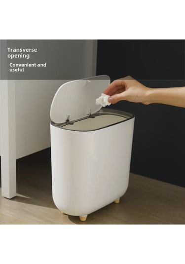 "banyo, Yatak Odası Veya Mutfak İçin Kompakt Pres Üstlü Çöp Kutusu" Diğer