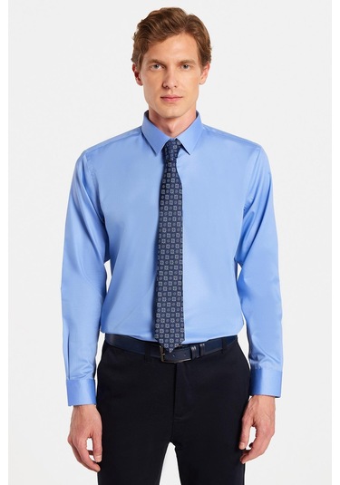 Erkek Slim Fit Non-ıron Pamuklu Doğa Dostu Ekoteks Belgeli Ütü Gerektirmez Mavi Gömlek-32994 Mavi Erkek Slim Fit Non-ıron Pamuklu Doğa Dostu Ekoteks Belgeli Ütü Gerektirmez Mavi Gömlek-32994 Mavi