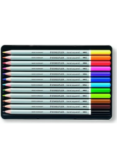 Staedtler Karat Aquarell Sulandırılabilir Kuruboya Seti 12 Renk